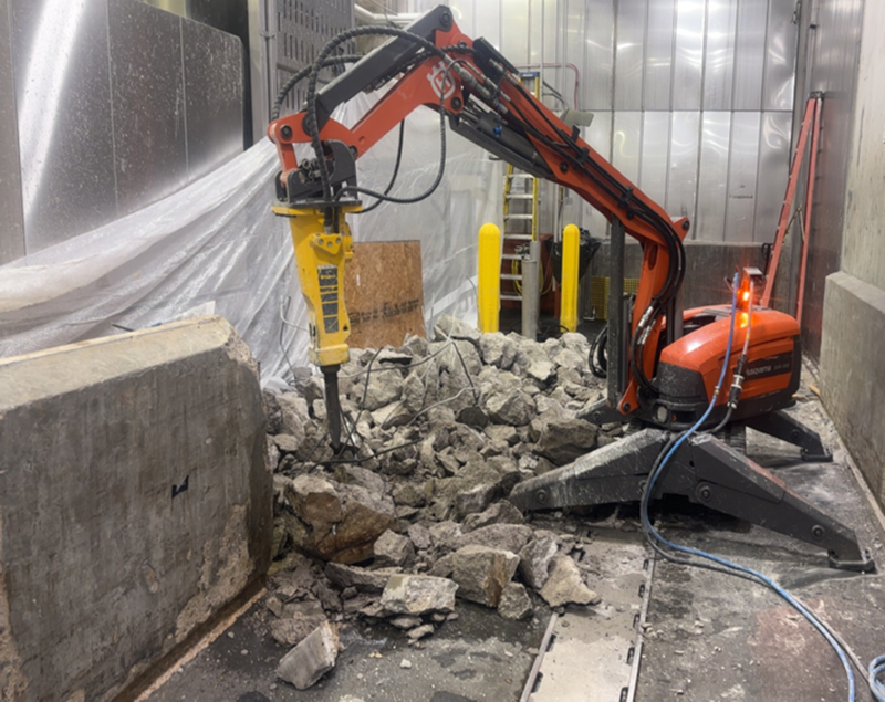 Robotic Demolition, Fine Cut Kansas City,  How Precision Equipment Improves Safety and Project EfficiencyDXR