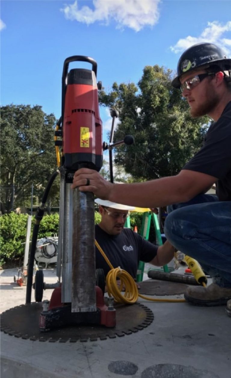 Concrete core drilling is effective in cutting clean, circular holes