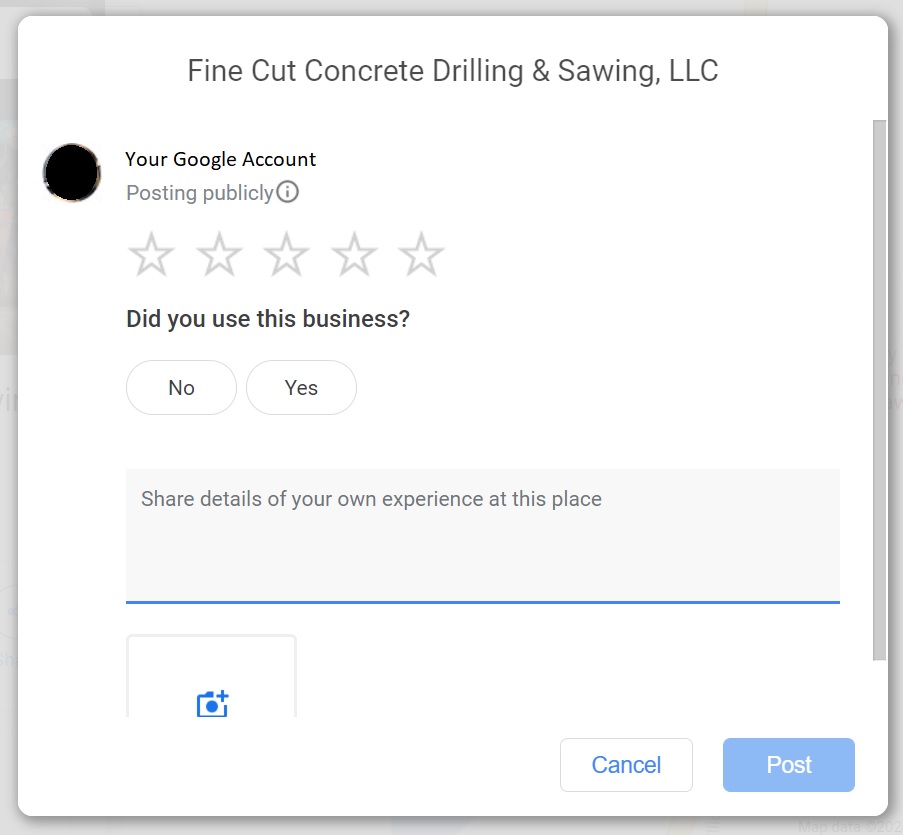 fine cut google review
