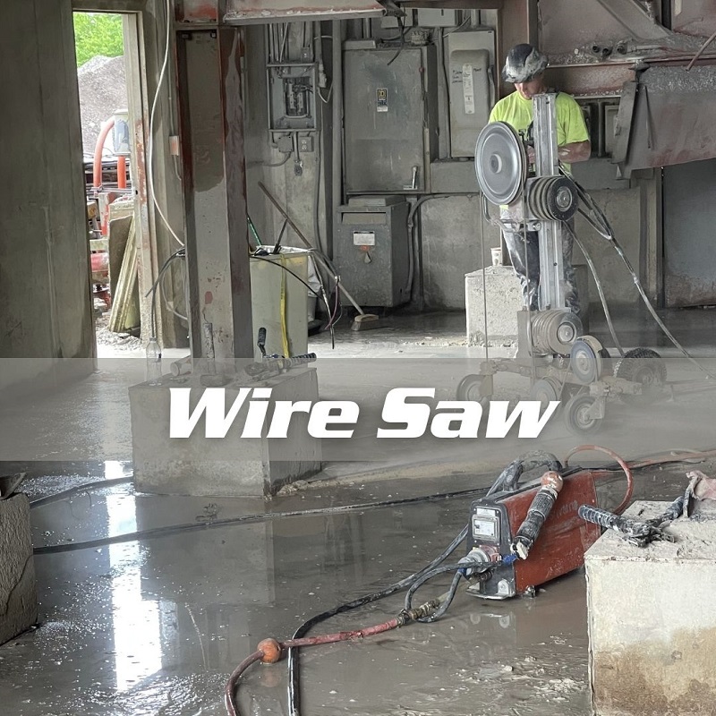 Fine Cut concrete wire saw in action blog