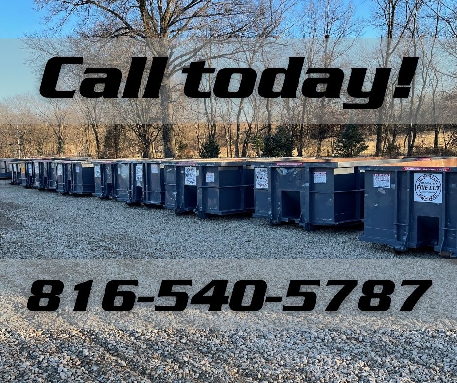 dumspter rental call today Fine Cut Dumpster Disposal